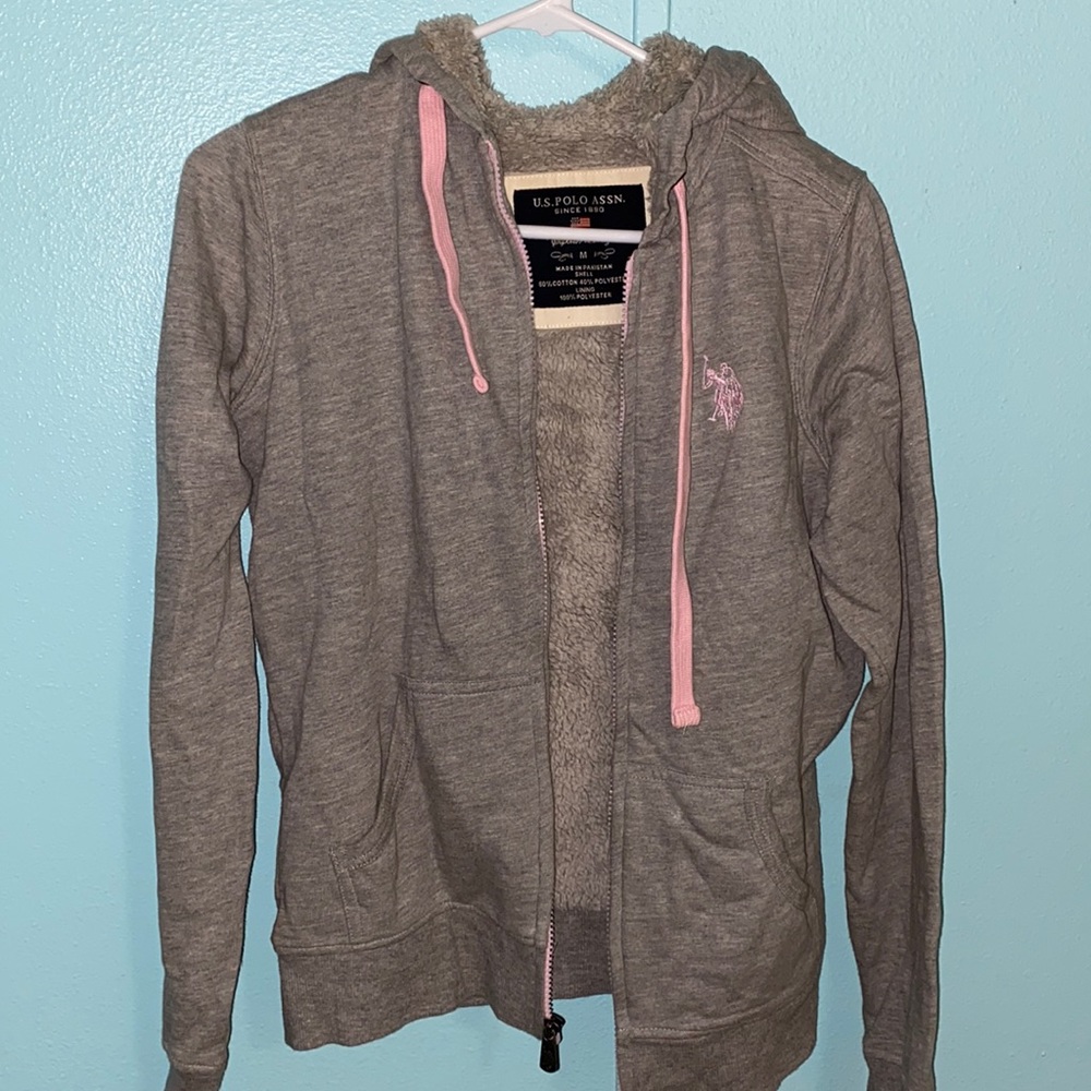 U.S. Polo grey/pink jacket